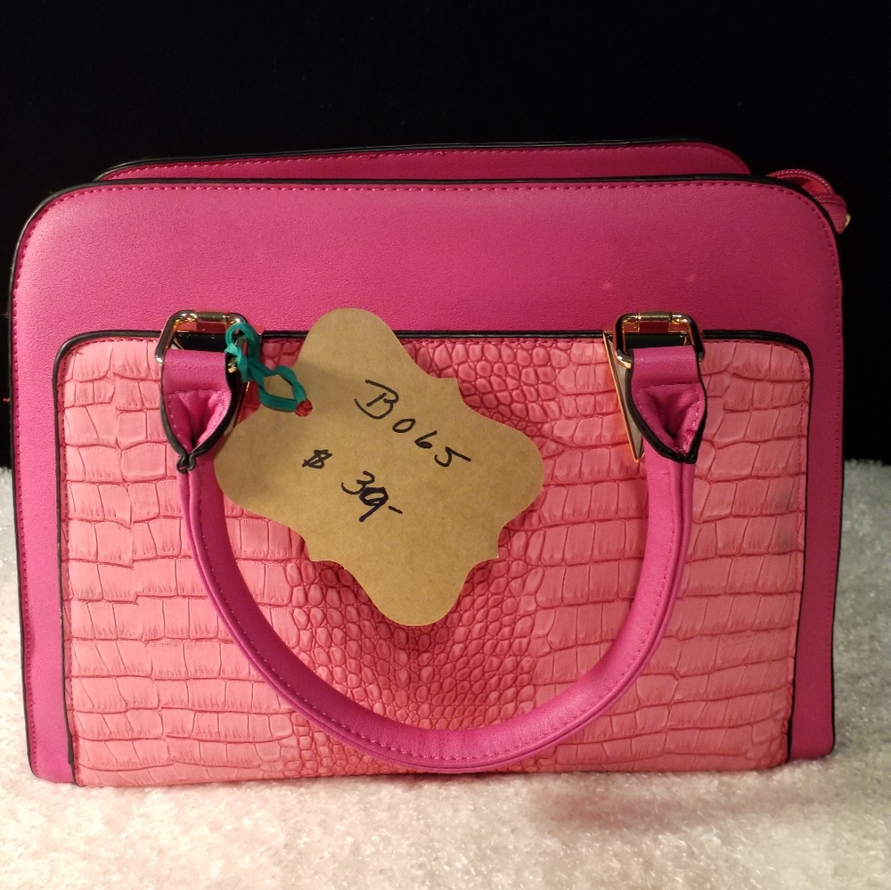 Hot Pink Handbag with Shoulder